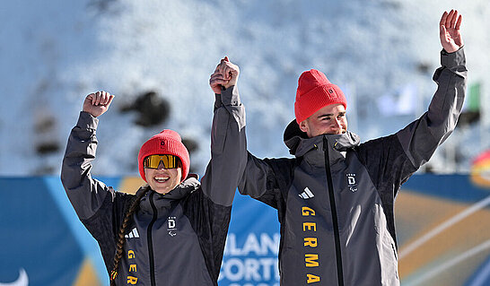 Leonie Walter und ihr Guide Christian Krasman Leonie Walter und ihr Guide Christian Krasman