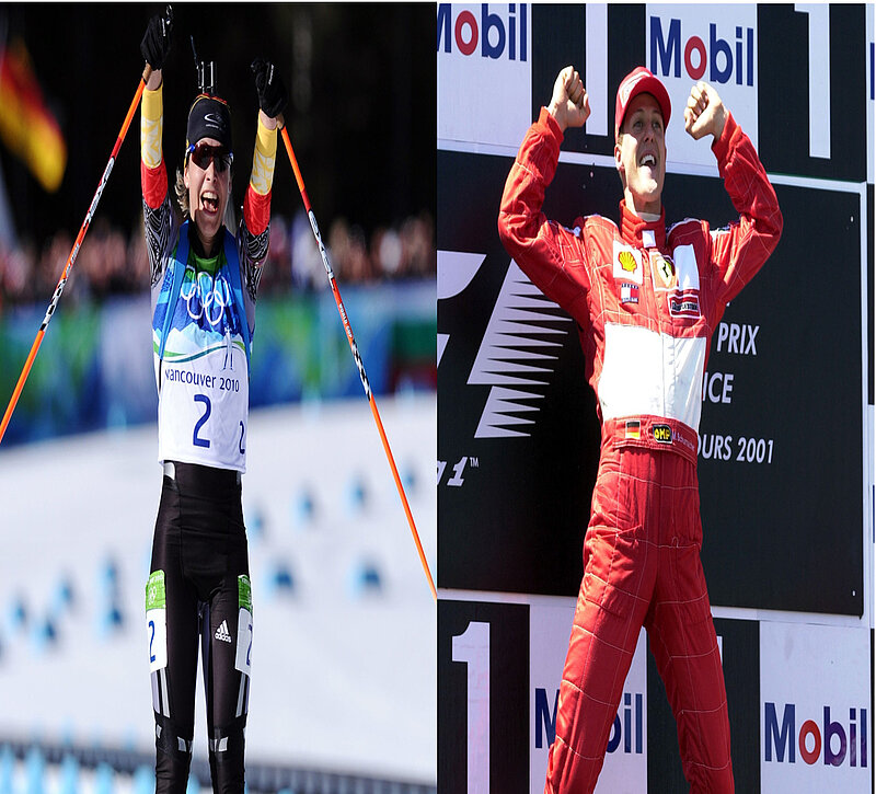 Magdalena Neuner & Michael Schumacher