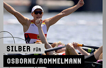 Silbermedaille Rudern Osborne/Rommelmann