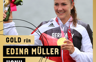 Goldmedaille Kanu Edina Müller