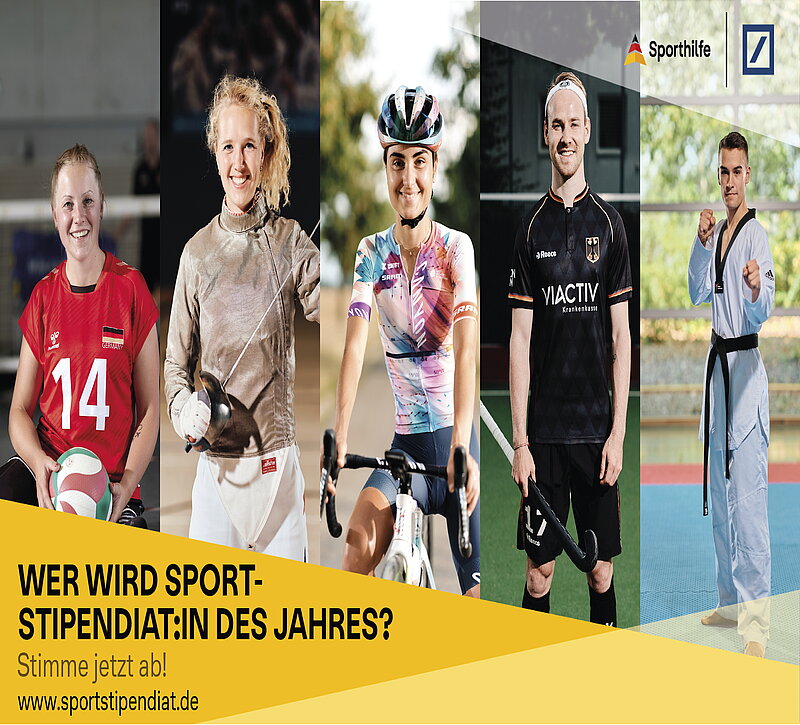 Top5 der Wahl zum:zur Sport-Stipendiat:in des Jahres 2023