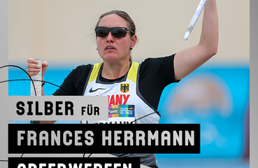 Silbermedaille Leichtathletik Frances Herrmann