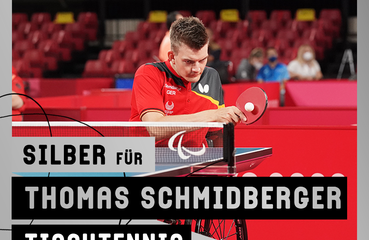 Silbermedaille Tischtennis Thomas Schmidberger