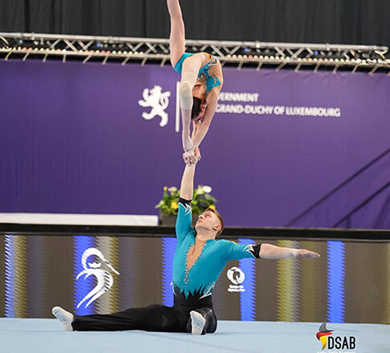 Sportakrobaten-Paar Diana Lust und Daniel Blintsov