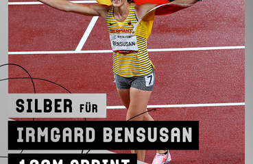 Silbermedaille Leichtathletik Irmgard Bensusan