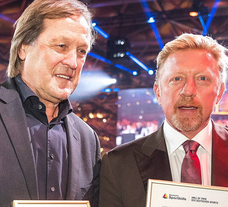 Erich Kühnhackl und Boris Becker