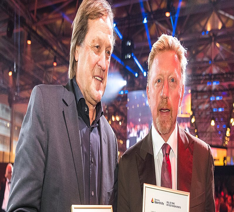 Erich Kühnhackl und Boris Becker