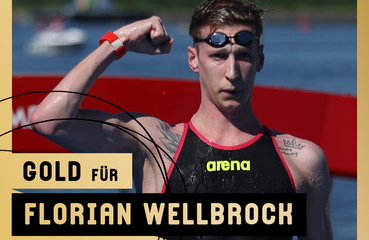Goldmedaille 10km Freiwasser Florian Wellbrock