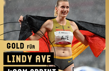 Goldmedaille Leichtathletik Lindy Ave