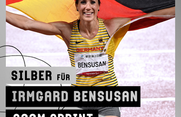 Silbermedaille Leichtathletik Irmgard Bensusan