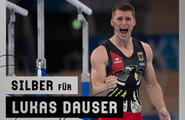 Silbermedaille Turnen Lukas Dauser