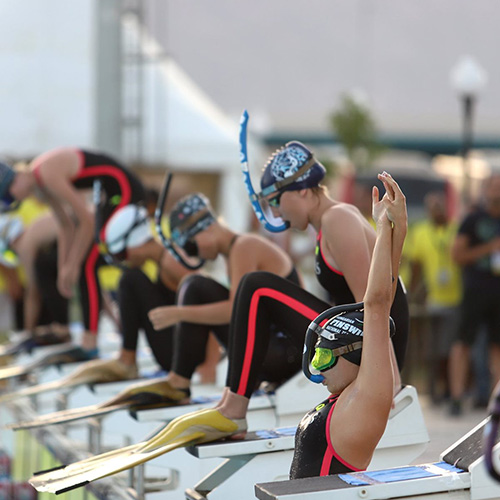 Flossenschwimmen