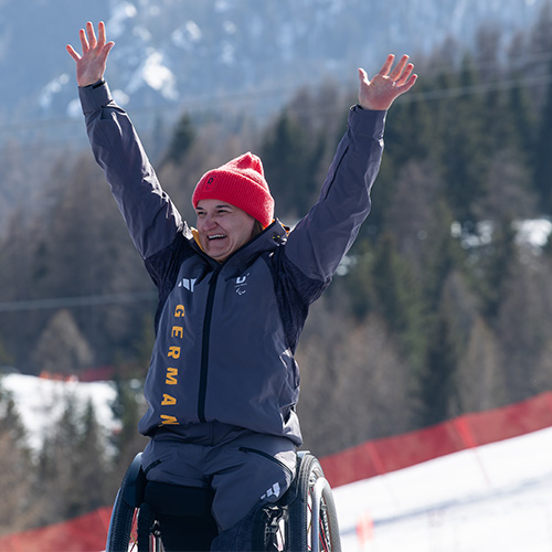 Anna-Lena Forster jubelt