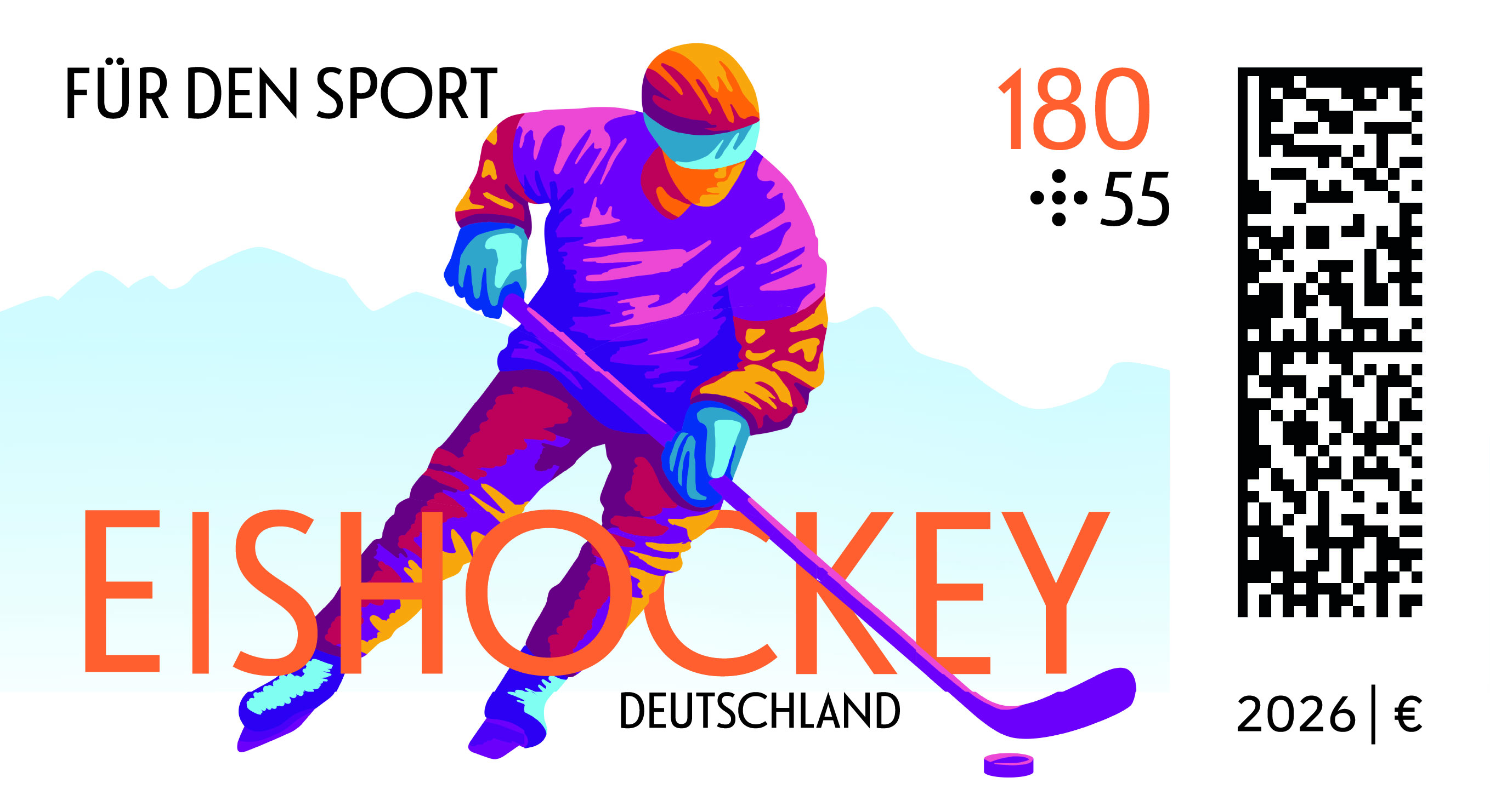 Briefmarke Eishockey